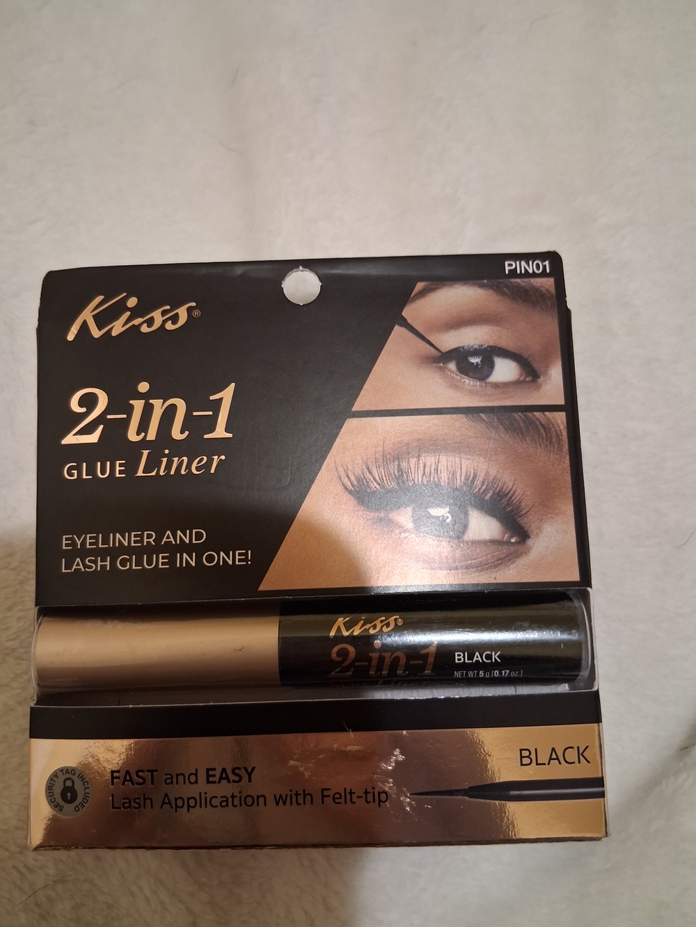 Kiss 2-in-1 Glue Liner - Black